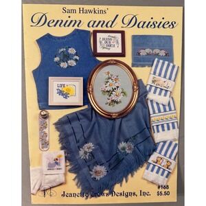 Denim and Daisies by Sam Hawkin's Jeanette Crews Designs, Inc. Cross Stitch Book